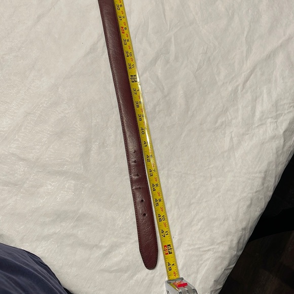 Men’s leather Belt Brownish red color. Ox blood - Picture 4 of 6